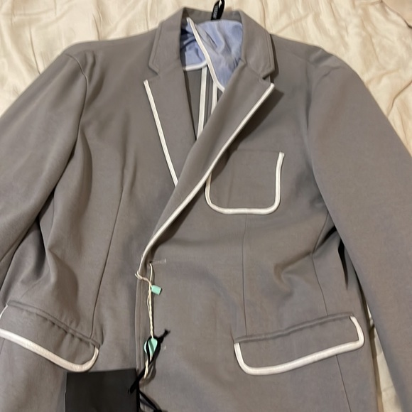 Gray Italian blazer — never worn! Brand is Hotel. European size 54, USA 44 - Picture 2 of 2